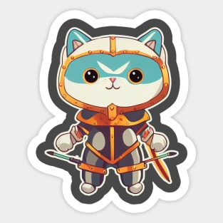 Chibi Cute Cat In Costume Sticker